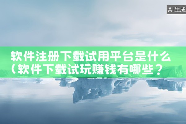 软件注册下载试用平台是什么